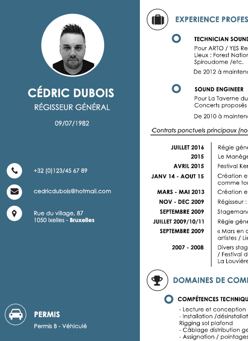 CV CÉDRIC